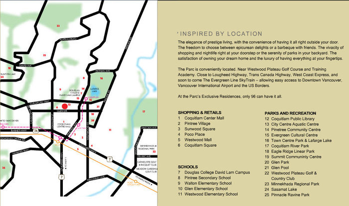 The Parc location map 1
