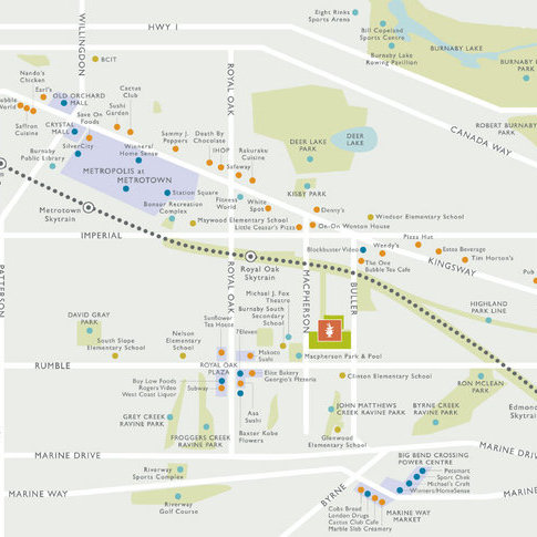 Macpherson Walk location map 1