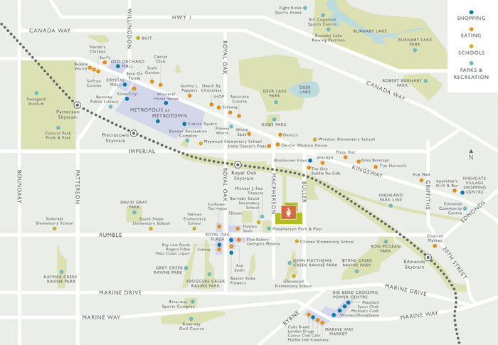 Macpherson Walk East location map 1