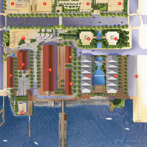 Atrium At The Pier location map 1