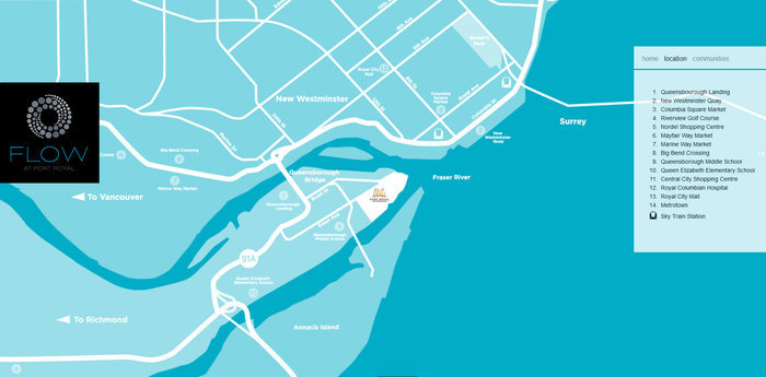 Flow At Port Royal location map 1