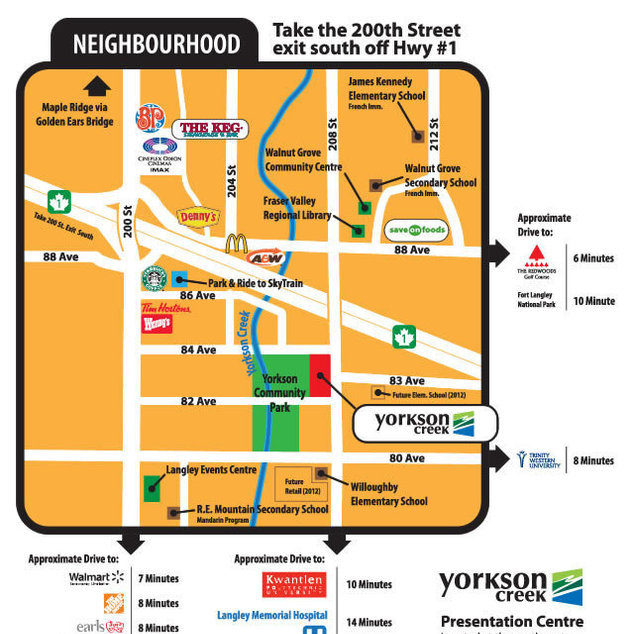 Yorkson Creek location map 1