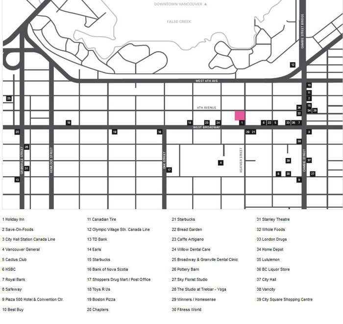 700 West 8th location map 1