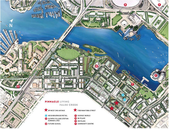 Pinnacle Living False Creek location map 1