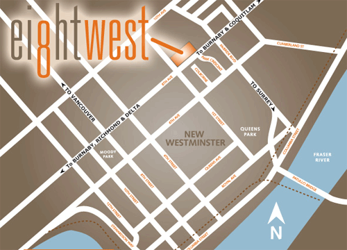 Eight West location map 1