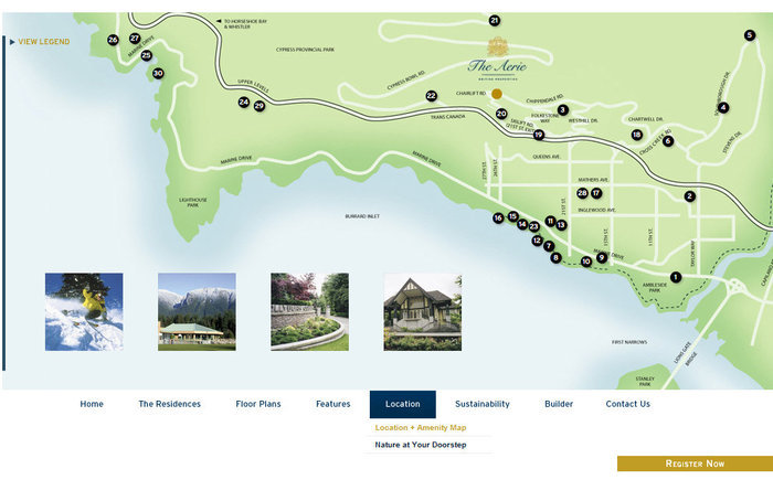 The Aerie location map 2
