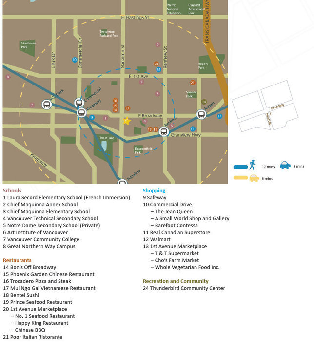 Broadway Crossing location map 1
