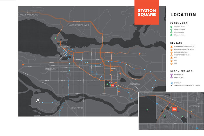 Station Square Tower 1 location map 3