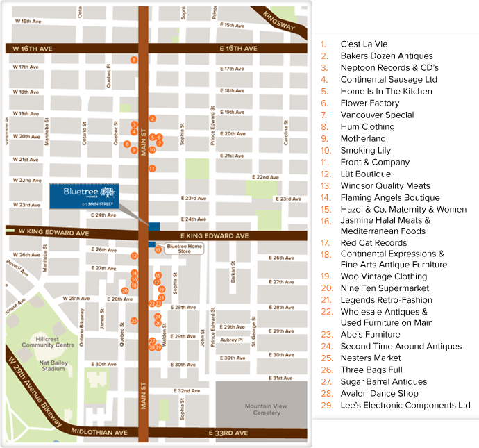 Main Street location map 1