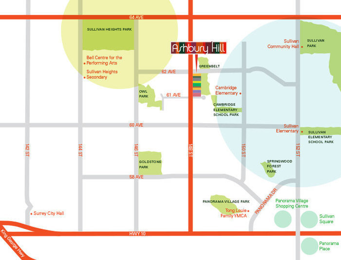 Ashbury Hill location map 1