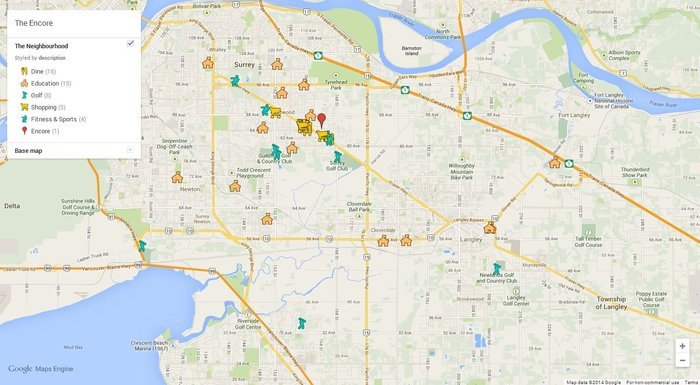 The Encore At Maple On 164th location map 2