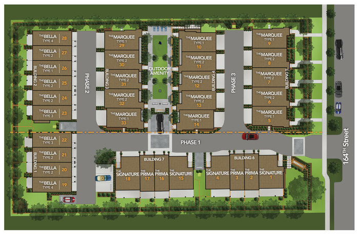 The Encore At Maple On 164th location map 1