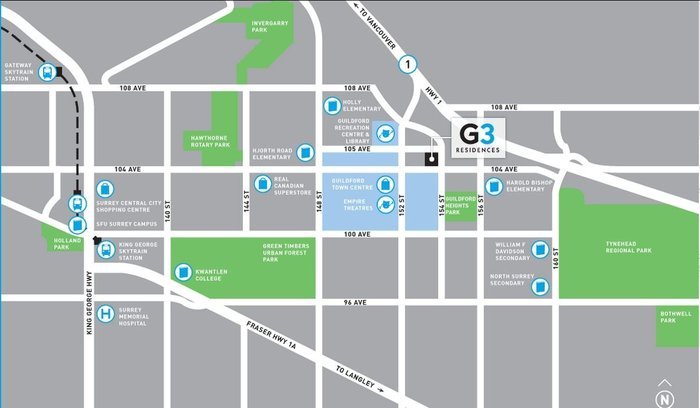 G3 Residences location map 1