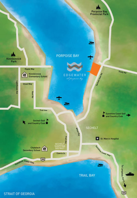 Edgewater At Porpoise Bay location map 2