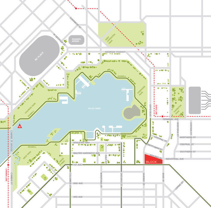 Block 100 location map 1