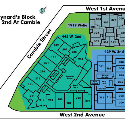 The Maynards Block location map 4