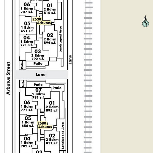 Arbutus Outlook location map 1