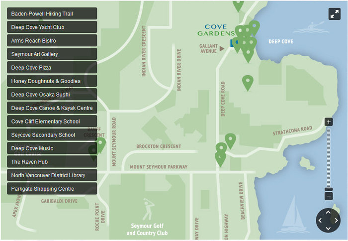 Cove Gardens location map 2