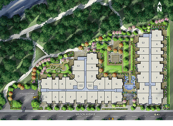 Orchid Riverside Condos location map 1