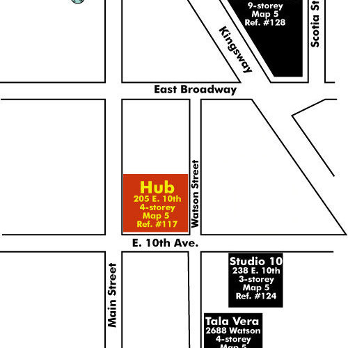 The Hub location map 1