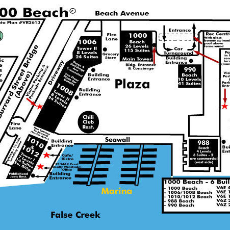 1000 Beach Marina location map 2