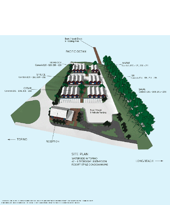 Waterside in Tofino location map 1