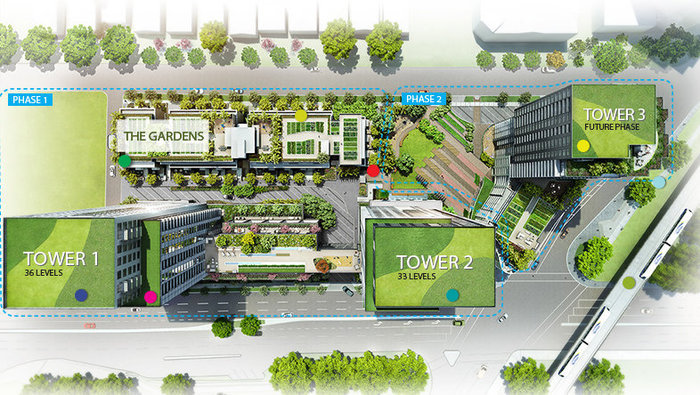 Wall Centre Central Park South Tower 2 location map 2