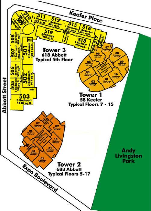 Firenze Tower II location map 1