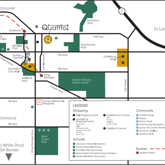 Quattro location map 1