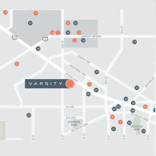 Varsity location map 1