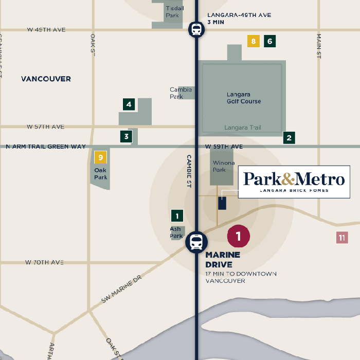 Park & Metro location map 1