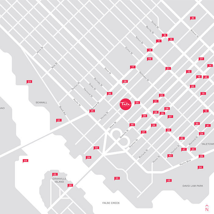Tate Downtown location map 1
