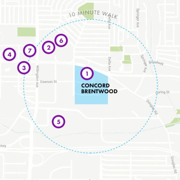 Concord Brentwood - Hillside West location map 1