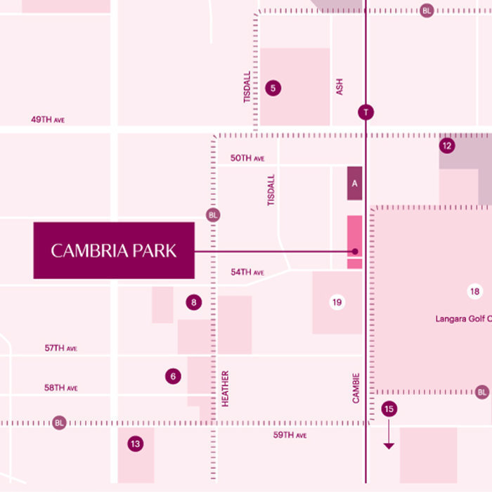 Cambria Boulevard location map 1