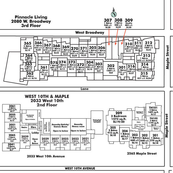 Pinnacle Living On Broadway location map 2