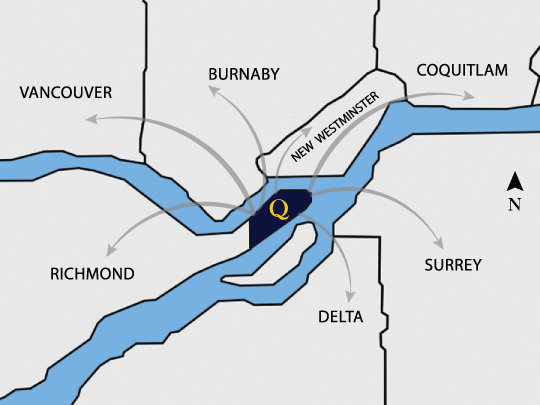 Queens Park Estate location map 1