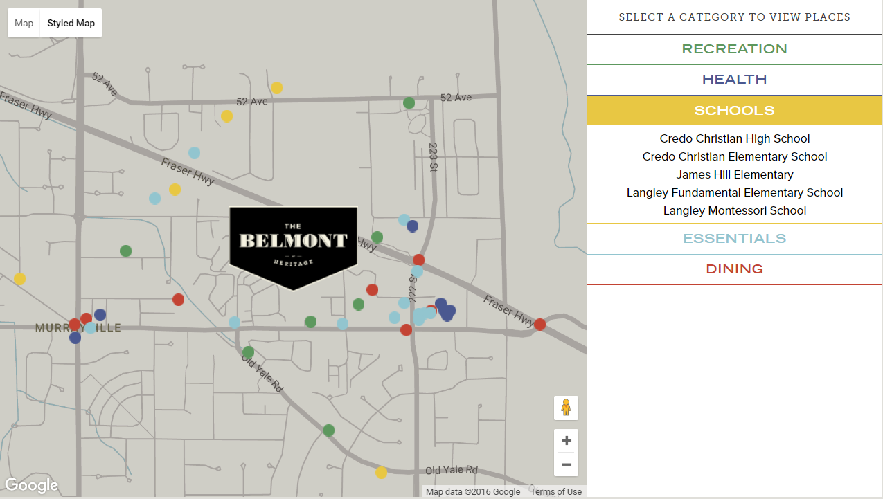 The Belmont location map 5