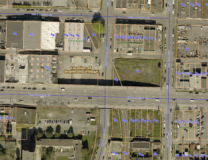 Strathcona Village location map 1