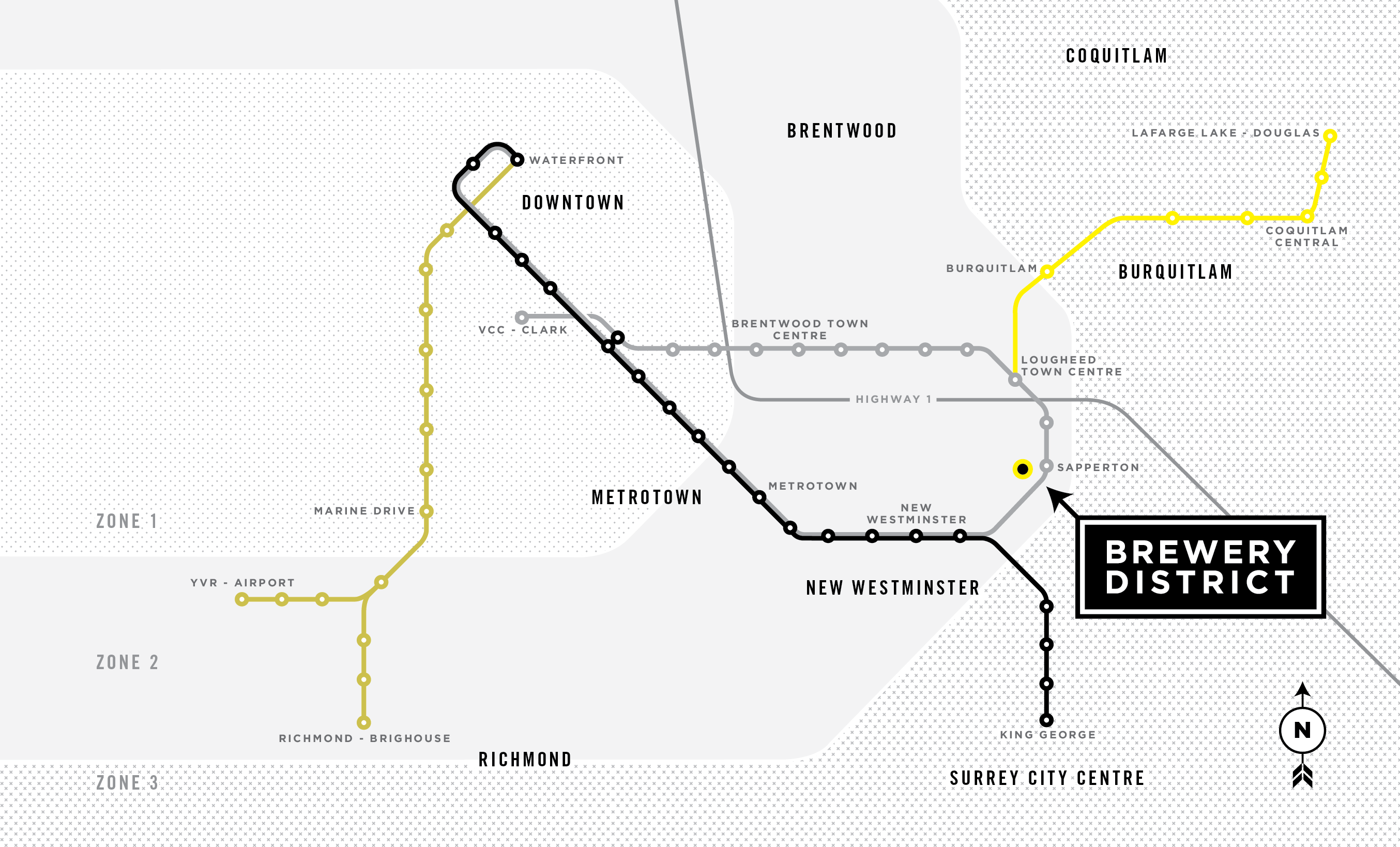 The Columbia at Brewery District location map 2