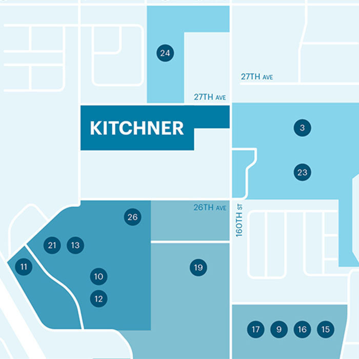 Kitchner location map 1
