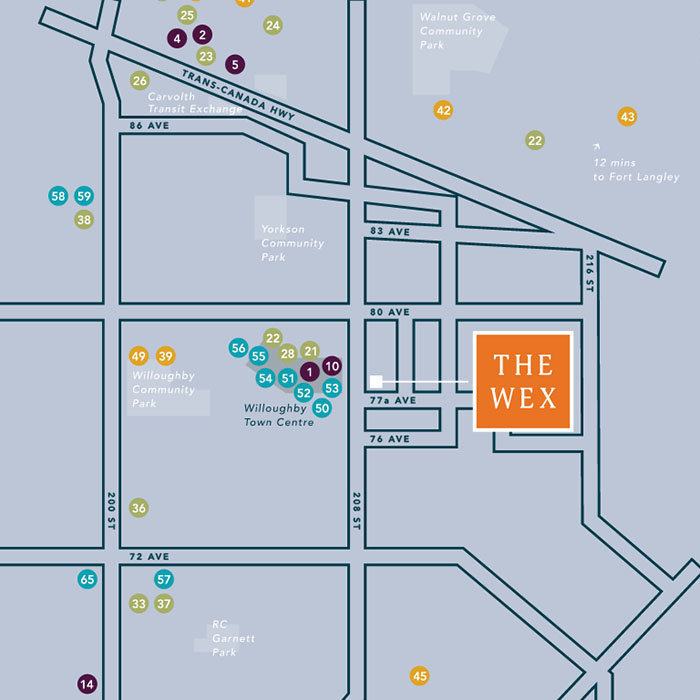 The Wex location map 1