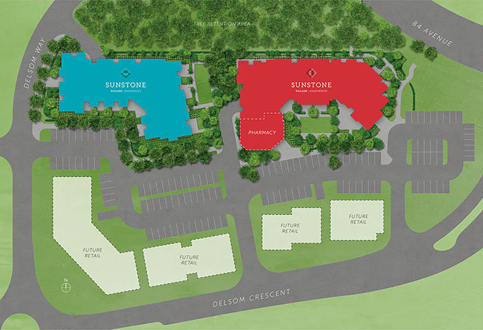 Sunstone Village Apartments location map 1