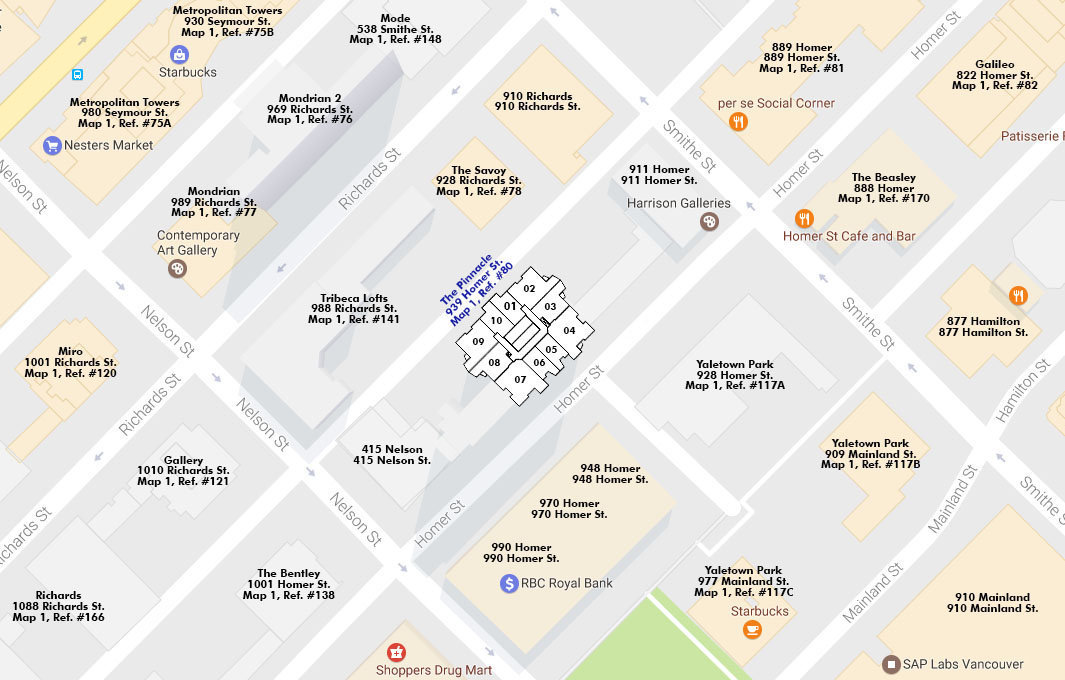 The Pinnacle location map 2