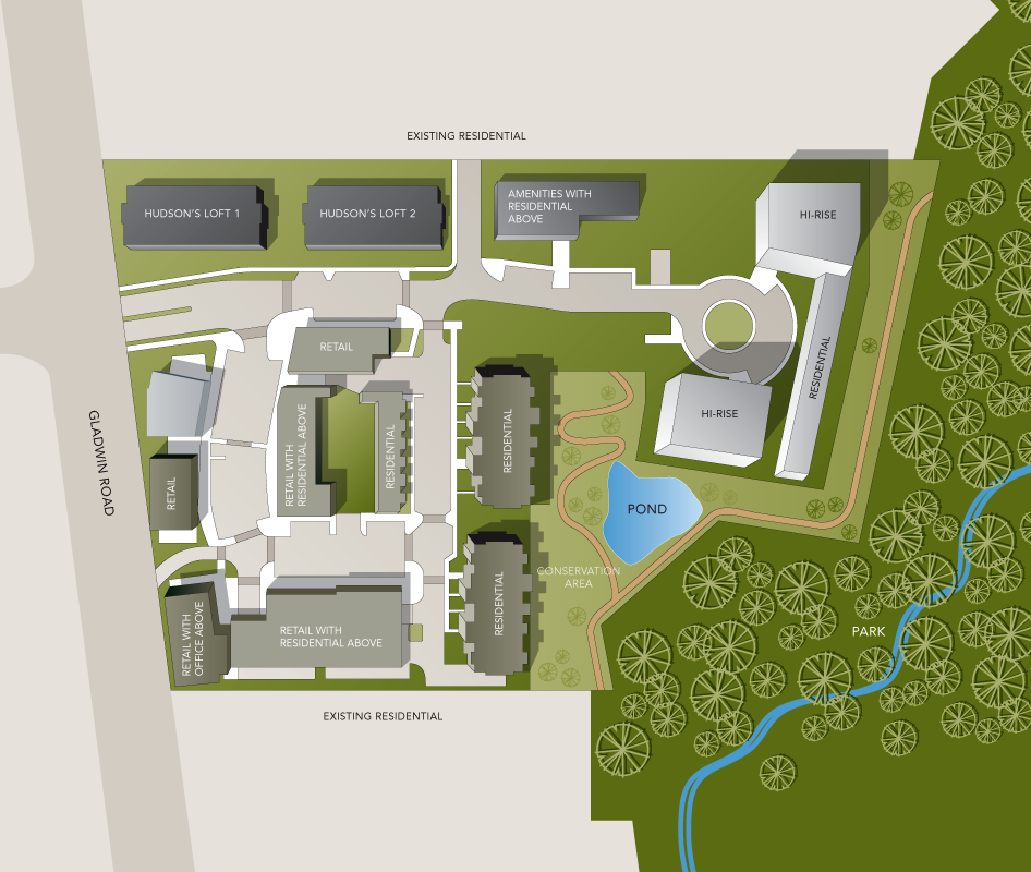 Hudson's Loft location map 1
