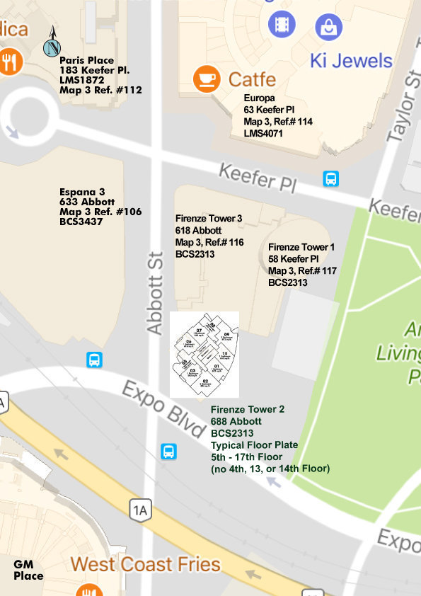 Firenze Tower II location map 2