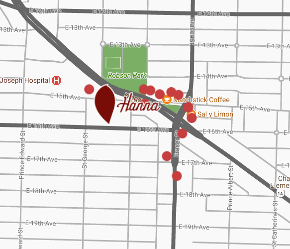 The Hanna location map 1
