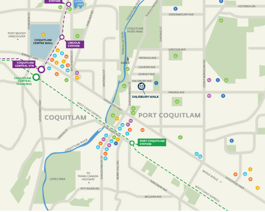 Salisbury Walk location map 1