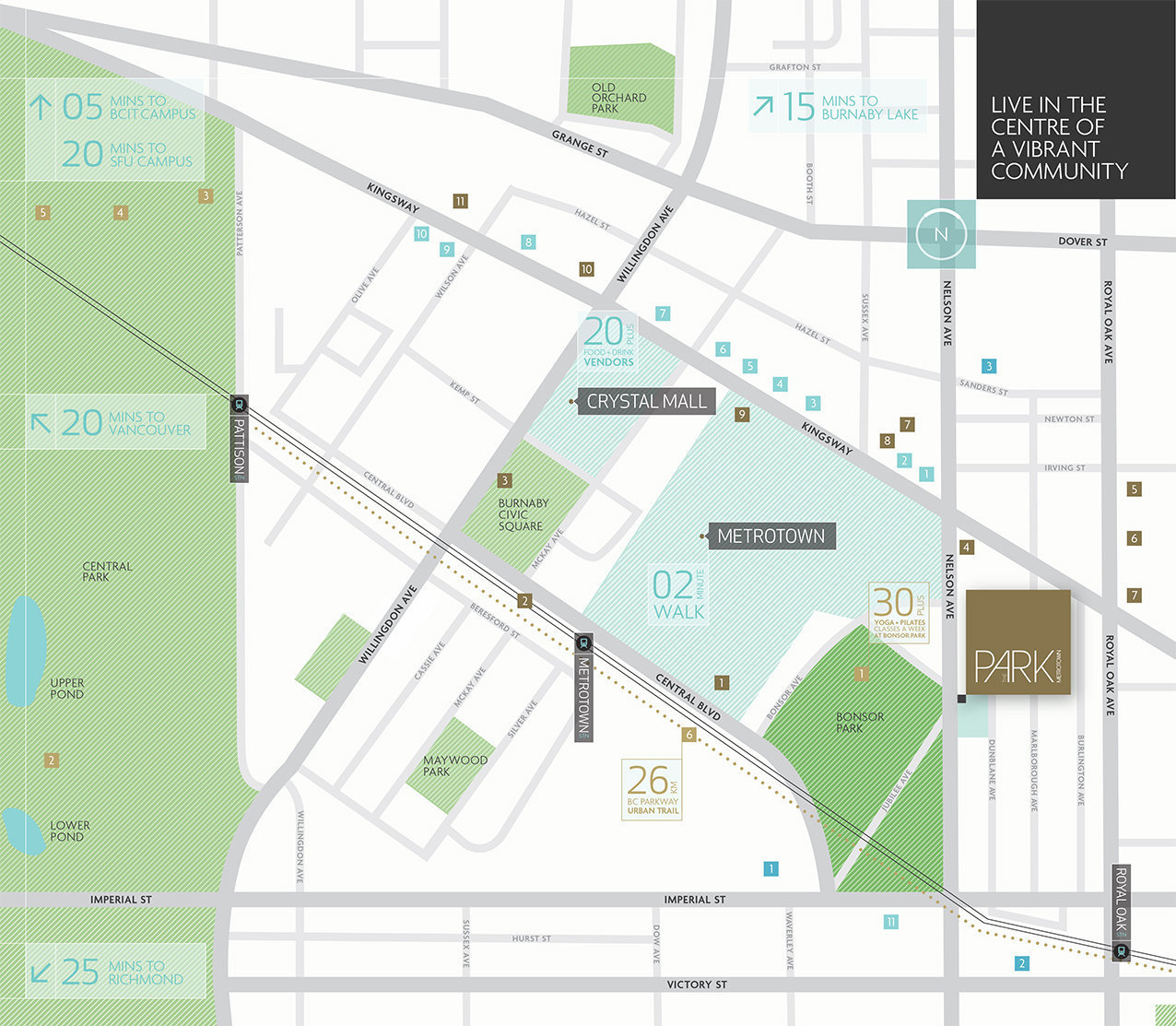 The Park Metrotown location map 2