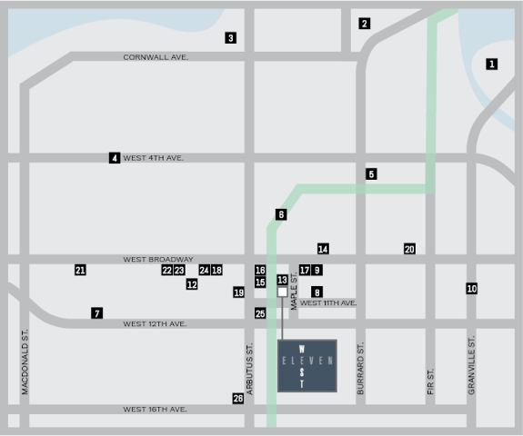 Eleven West location map 3