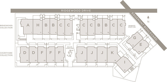 Edgemont Walk location map 1